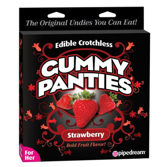 Edible Crotchless Gummy Panties Strawberry